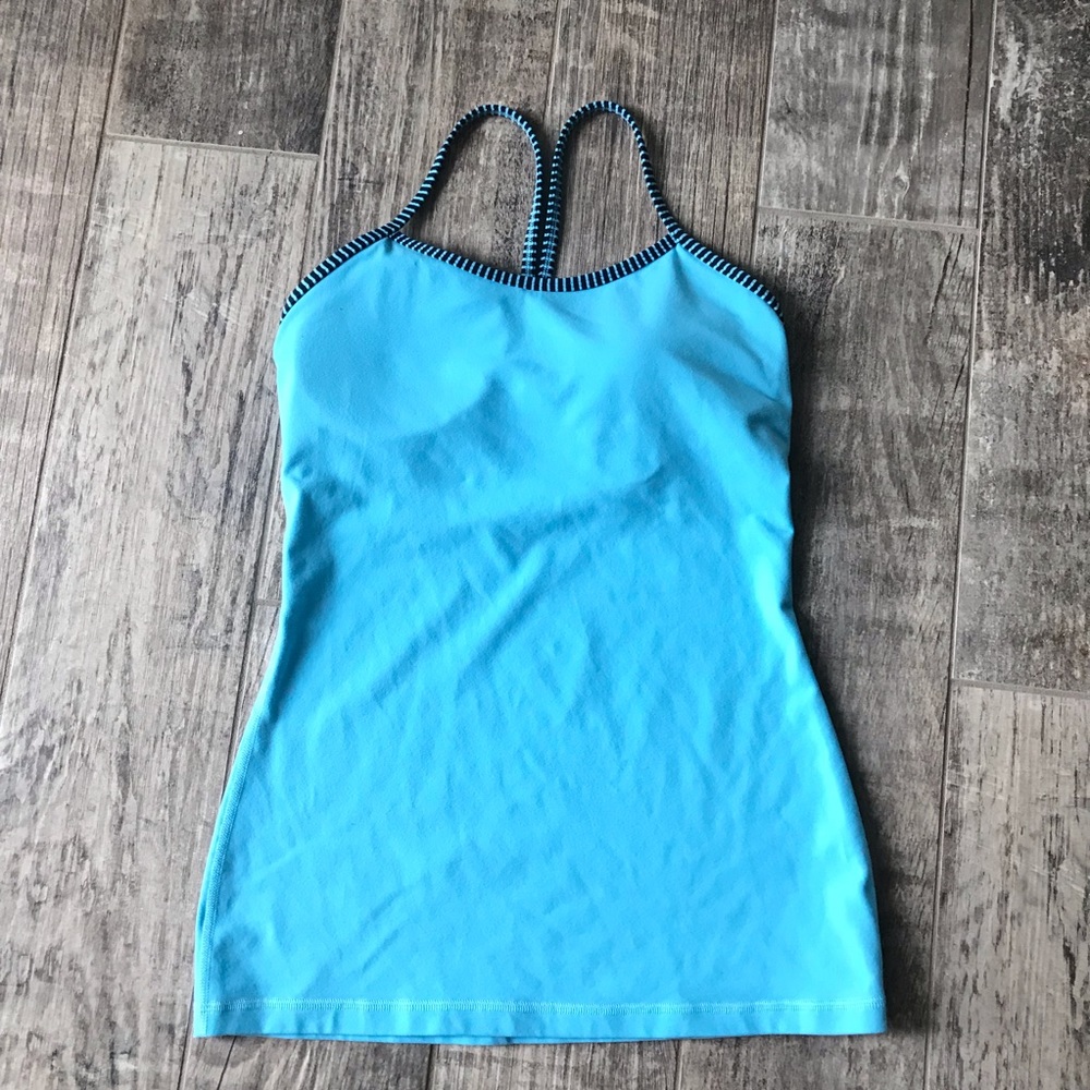 Lululemon Power Y Tank Light Blue